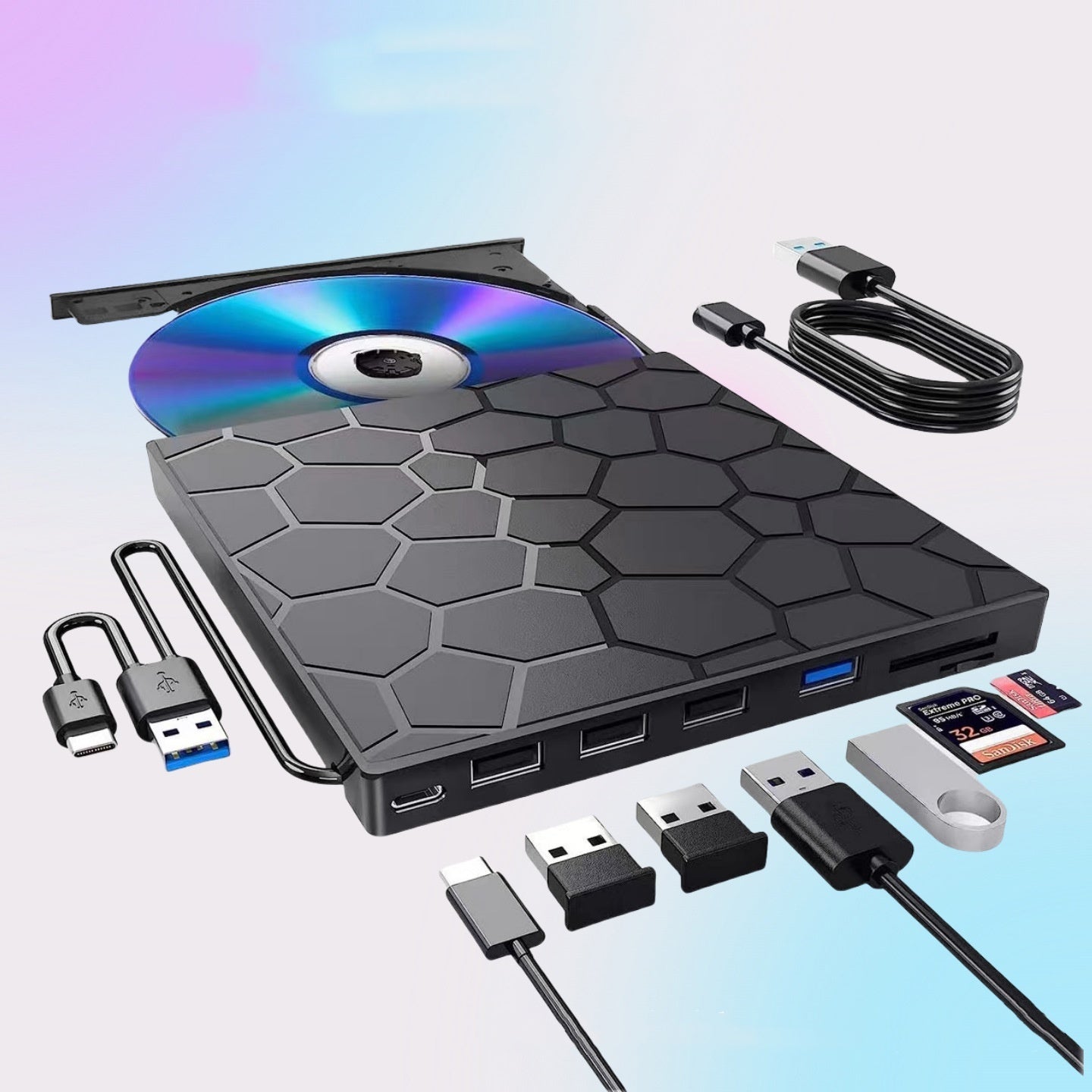 Multifunctional External CD Driver CD Writer - Gadgets and more