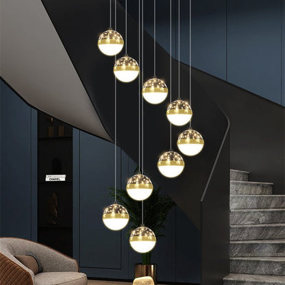 Nordic Luxury Luxury Villa Duplex Staircase Chandelier - Gadgets and more