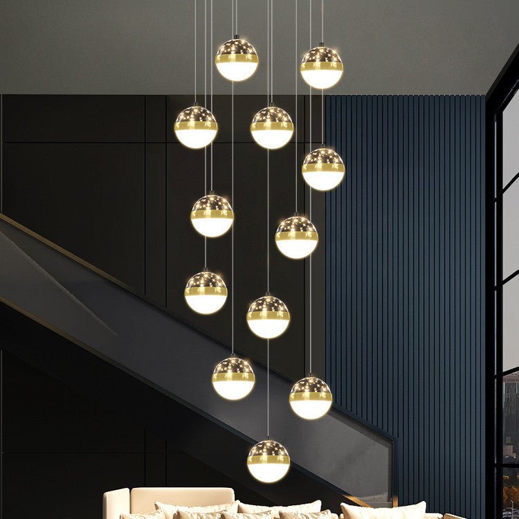 Nordic Luxury Luxury Villa Duplex Staircase Chandelier - Gadgets and more