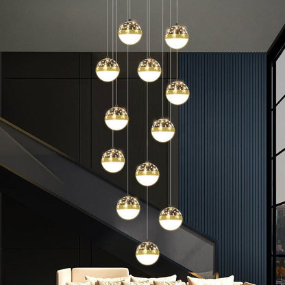 Nordic Luxury Luxury Villa Duplex Staircase Chandelier - Gadgets and more