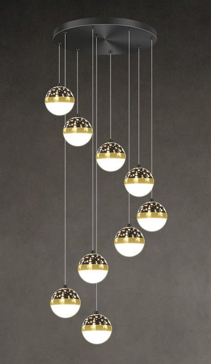 Nordic Luxury Luxury Villa Duplex Staircase Chandelier - Gadgets and more