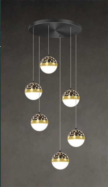 Nordic Luxury Luxury Villa Duplex Staircase Chandelier - Gadgets and more