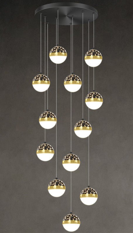 Nordic Luxury Luxury Villa Duplex Staircase Chandelier - Gadgets and more