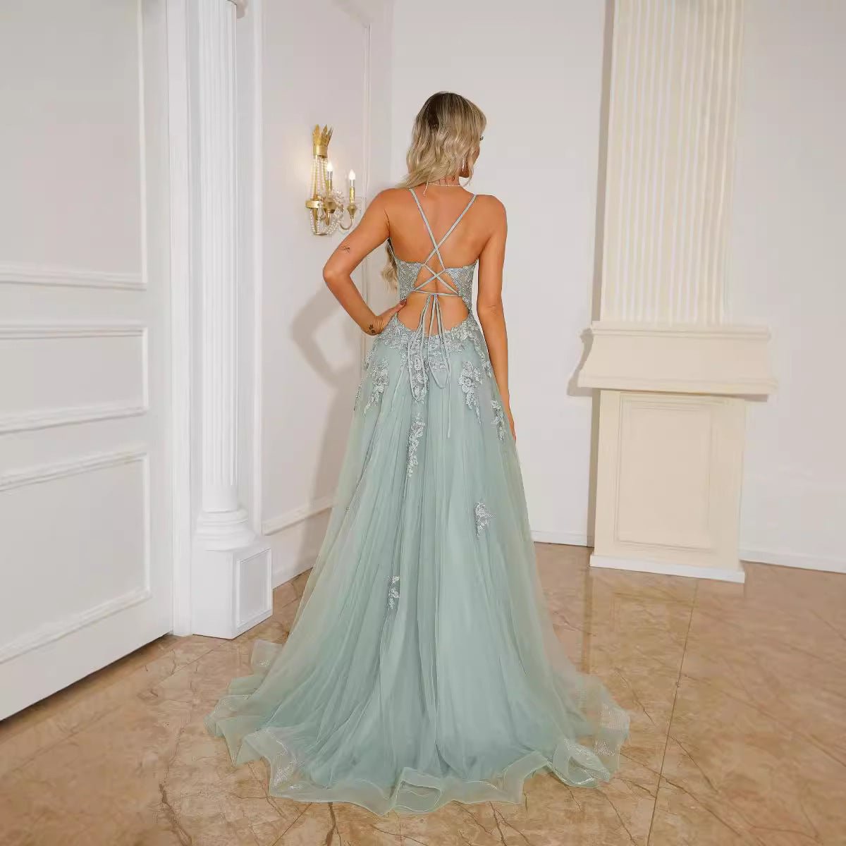 Women Evening Dresses Suspender Dance Dress Long - Gadgets and more