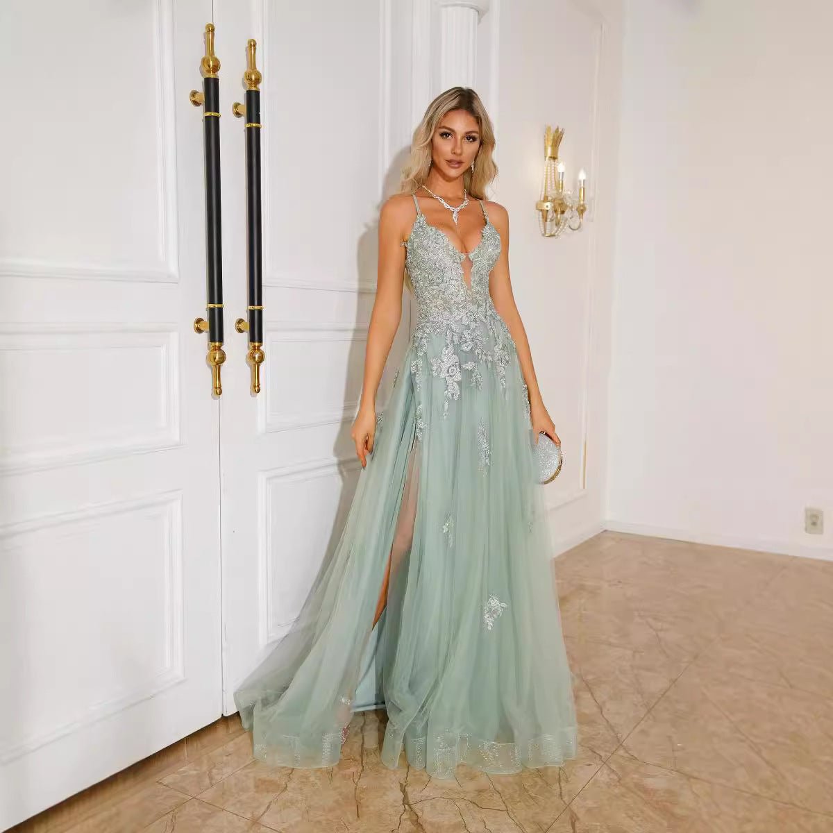 Women Evening Dresses Suspender Dance Dress Long - Gadgets and more