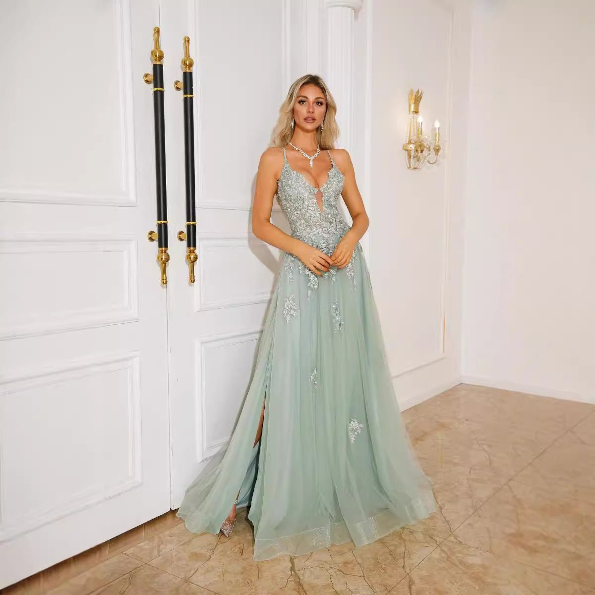 Women Evening Dresses Suspender Dance Dress Long - Gadgets and more