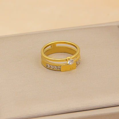 Non-fading Special Interest Light Luxury Fashion Double-layer Ring
