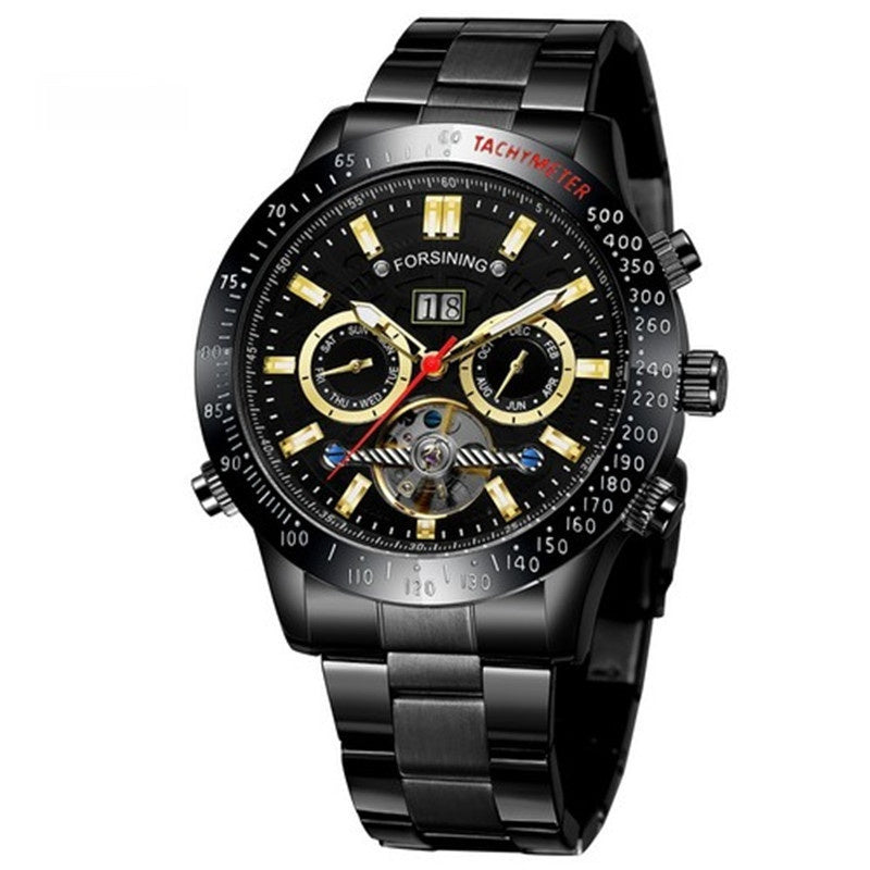 Fashion Casual Multi-function Tourbillon Automatic Mechanical Watch - Gadgets and more