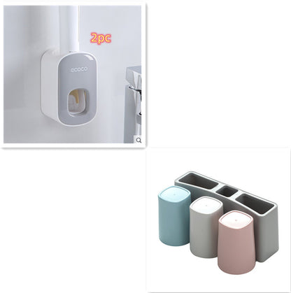 Wall Mounted Automatic Toothpaste Holder Bathroom Accessories Set Dispenser - Gadgets and more