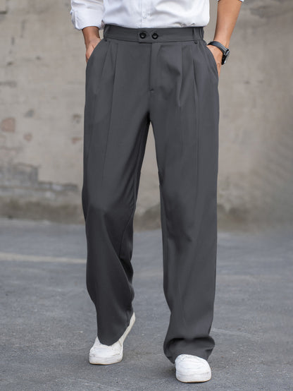Men's Loose Drooping Casual Wide-leg Trousers Suit Pants Fashion