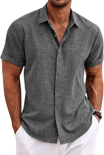 Men's Shirt Short Sleeve Casual Buckle - Gadgets and more