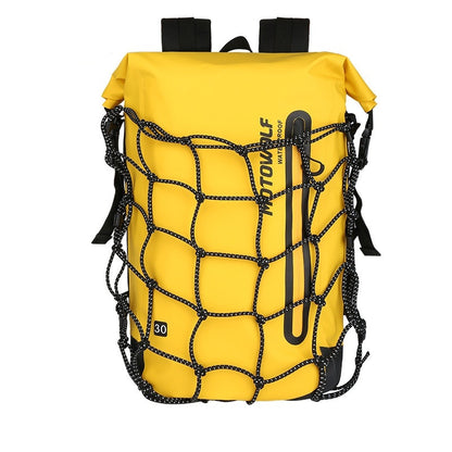Motorcycle Multi-purpose Portable Large Capacity Shoulder Backpack Belt Net Bag - Gadgets and more