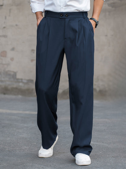 Men's Loose Drooping Casual Wide-leg Trousers Suit Pants Fashion