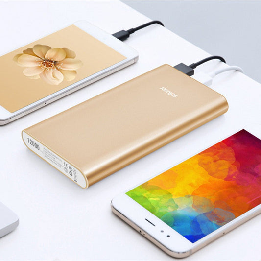 Power Bank 12000mAh Ultra - thin Aluminum Alloy Power Bank - Gadgets and more