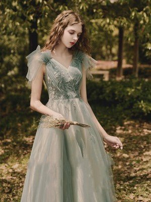 Bridesmaid Long Skirt Female Wedding Dress Host Annual Meeting Dinner Green - Gadgets and more