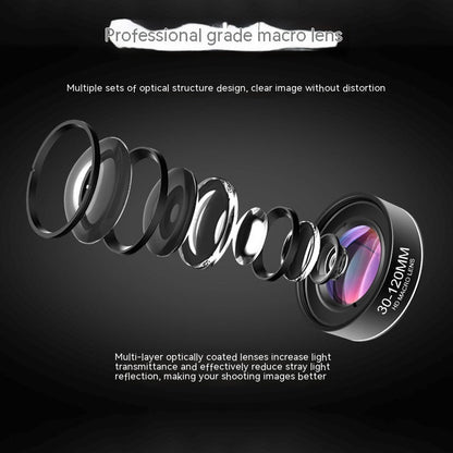 30 - 120mm Long - distance Mobile Phone Rear Macro Lens - Gadgets and more