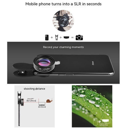 30 - 120mm Long - distance Mobile Phone Rear Macro Lens - Gadgets and more