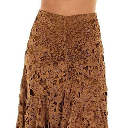 Women's Hollow Vacation Style Lace Beach Skirt - Gadgets and more
