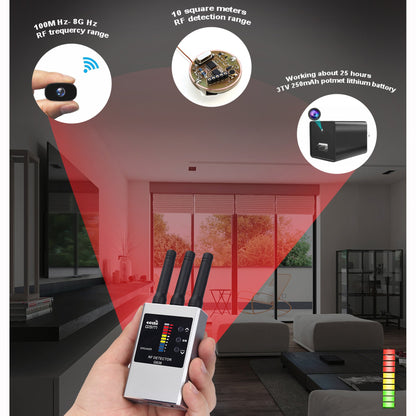 RF Bug Detector Hidden Camera Finder Anti - Spy Listen Swe - Gadgets and more