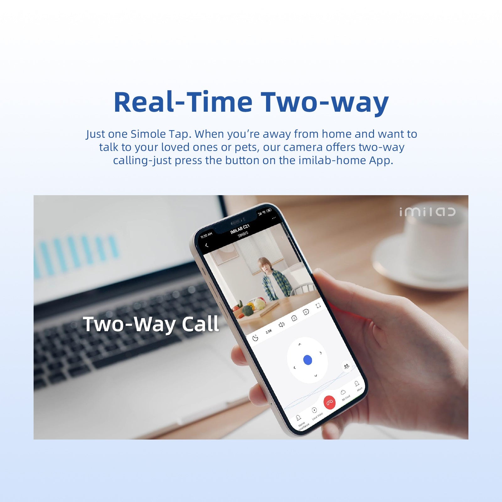 IMILAB C21 2.5K Surveillance Camera Vedio Wifi IP Smart Indoor Home Security Baby Monitor 360view Starlight Night Vision Cam - Gadgets and more