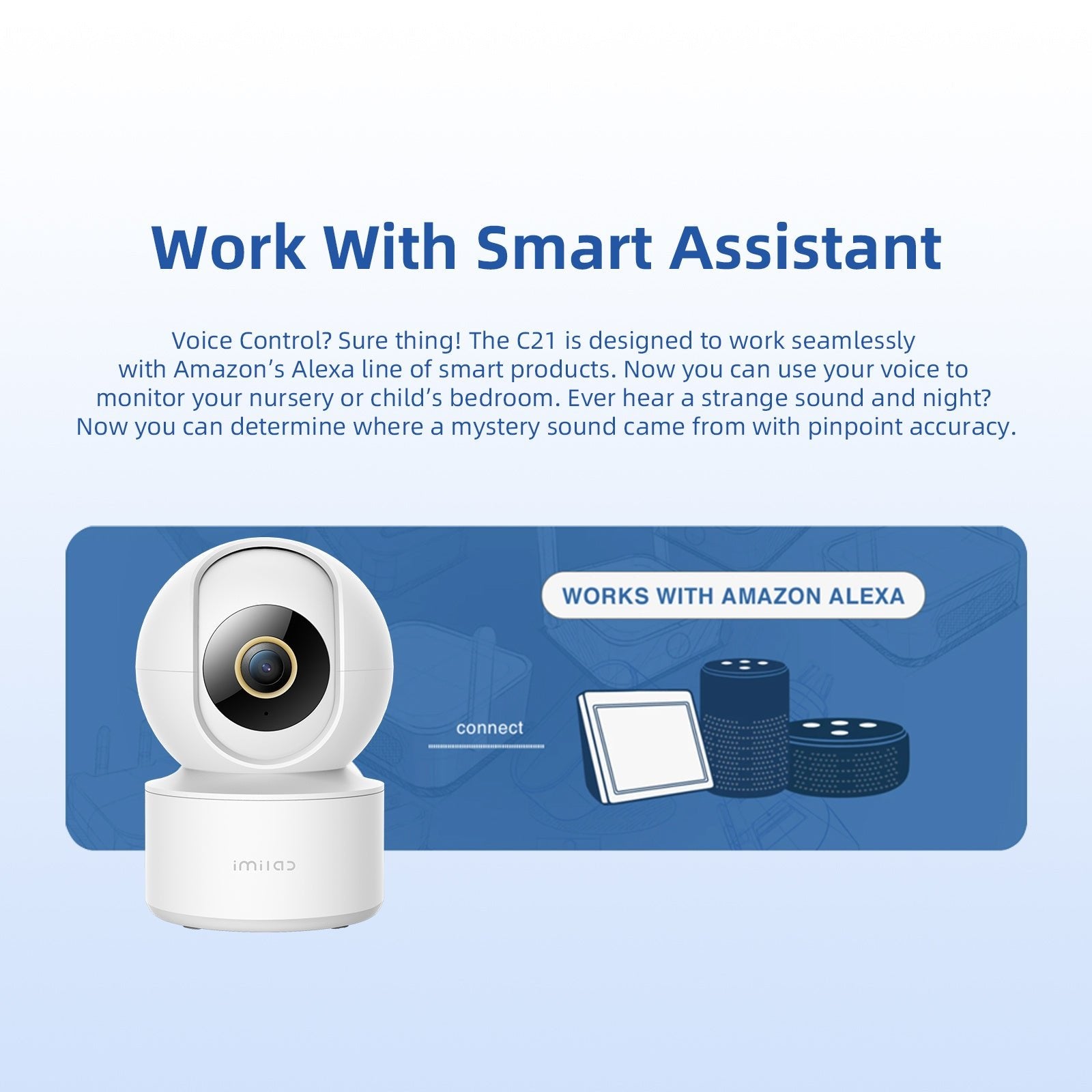 IMILAB C21 2.5K Surveillance Camera Vedio Wifi IP Smart Indoor Home Security Baby Monitor 360view Starlight Night Vision Cam - Gadgets and more